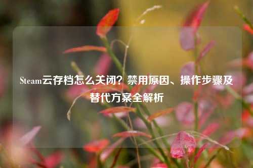 Steam云存档怎么关闭？禁用原因、操作步骤及替代方案全解析