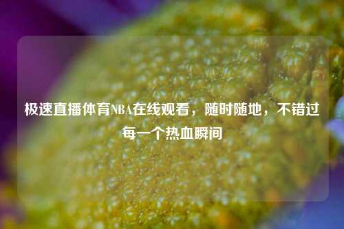 极速直播体育NBA在线观看，随时随地，不错过每一个热血瞬间