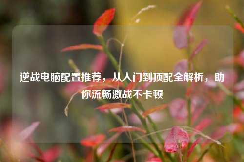 逆战电脑配置推荐，从入门到顶配全解析，助你流畅激战不卡顿