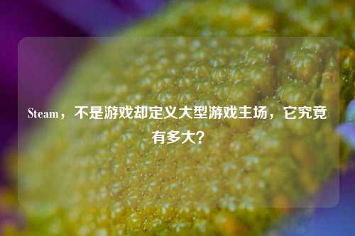 Steam，不是游戏却定义大型游戏主场，它究竟有多大？