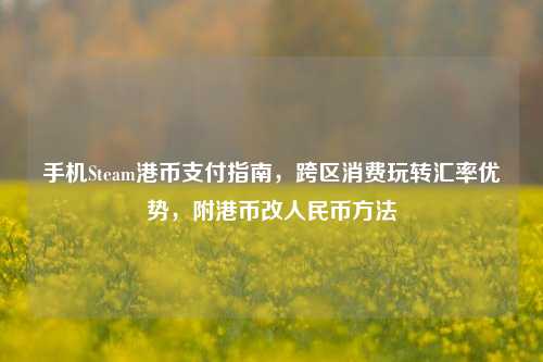 手机Steam港币支付指南，跨区消费玩转汇率优势，附港币改人民币方法