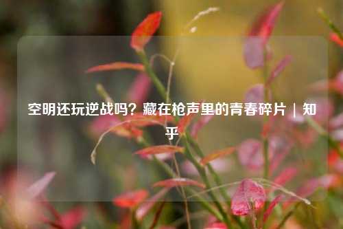 空明还玩逆战吗？藏在枪声里的青春碎片 | 知乎