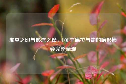 虚空之印与影流之锋，LOL辛德拉与劫的暗影博弈完整呈现