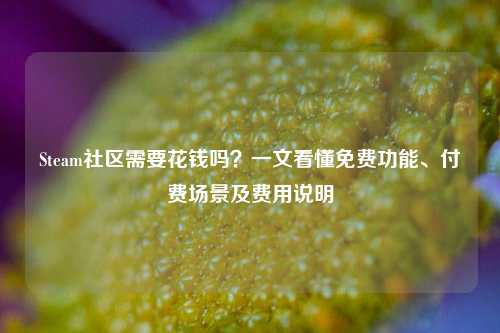 Steam社区需要花钱吗？一文看懂免费功能、付费场景及费用说明