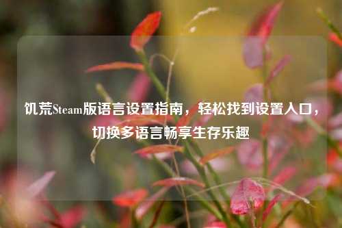 饥荒Steam版语言设置指南，轻松找到设置入口，切换多语言畅享生存乐趣