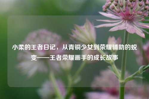 小柔的王者日记，从青铜少女到荣耀辅助的蜕变——王者荣耀画手的成长故事