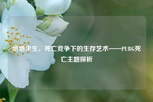 绝地求生，死亡竞争下的生存艺术——PUBG死亡主题探析