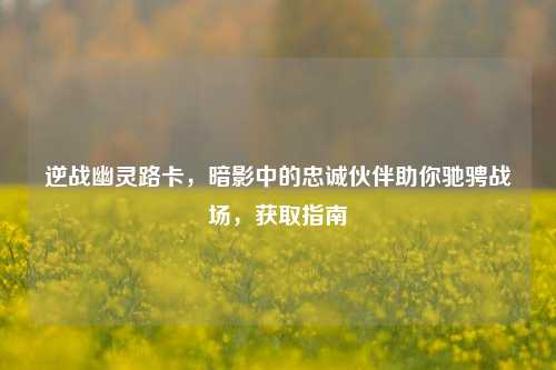 逆战幽灵路卡，暗影中的忠诚伙伴助你驰骋战场，获取指南