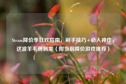 Steam降价季狂欢指南，剁手技巧+必入神作，这波羊毛薅到爽（附当前降价游戏推荐）