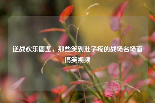 逆战欢乐图鉴，那些笑到肚子疼的战场名场面搞笑视频