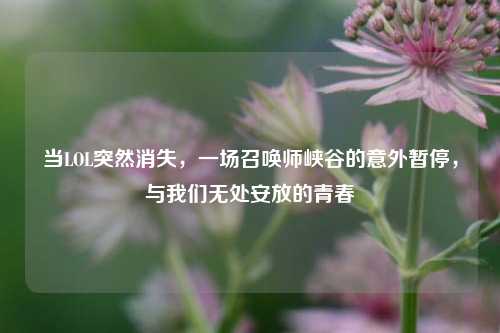 当LOL突然消失，一场召唤师峡谷的意外暂停，与我们无处安放的青春