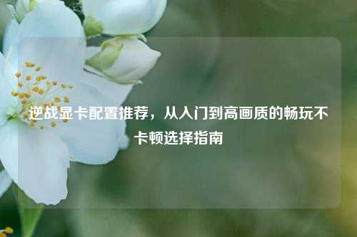 逆战显卡配置推荐，从入门到高画质的畅玩不卡顿选择指南
