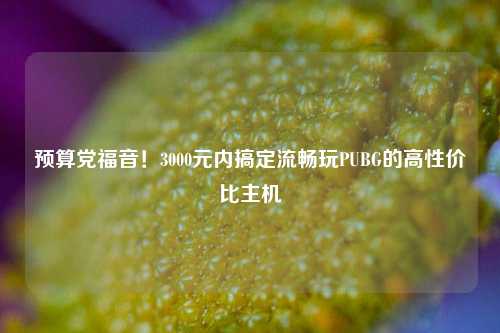 预算党福音！3000元内搞定流畅玩PUBG的高性价比主机