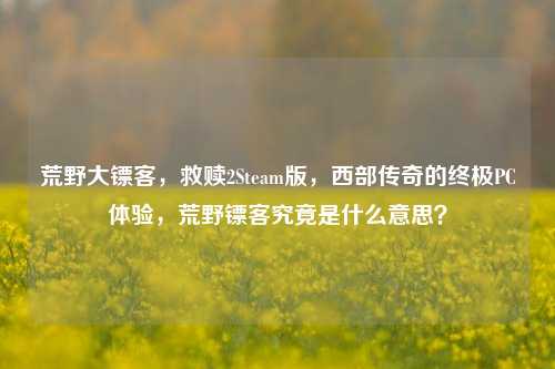 荒野大镖客，救赎2Steam版，西部传奇的终极PC体验，荒野镖客究竟是什么意思？