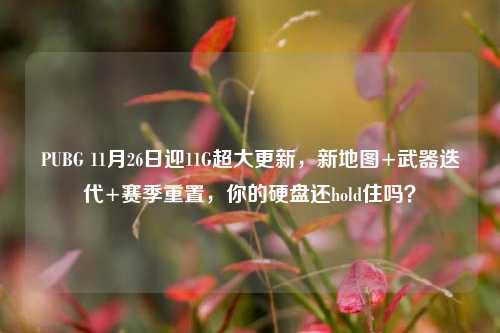 PUBG 11月26日迎11G超大更新，新地图+武器迭代+赛季重置，你的硬盘还hold住吗？