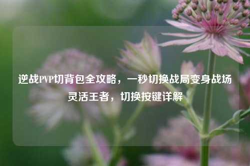 逆战PVP切背包全攻略，一秒切换战局变身战场灵活王者，切换按键详解