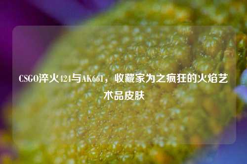 CSGO淬火424与AK661，收藏家为之疯狂的火焰艺术品皮肤
