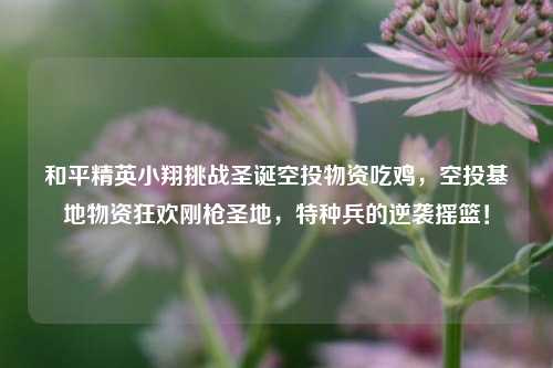 和平精英小翔挑战圣诞空投物资吃鸡，空投基地物资狂欢刚枪圣地，特种兵的逆袭摇篮！