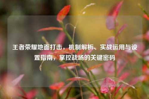 王者荣耀地面打击，机制解析、实战运用与设置指南，掌控战场的关键密码