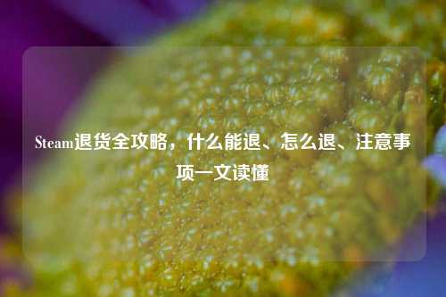 Steam退货全攻略，什么能退、怎么退、注意事项一文读懂