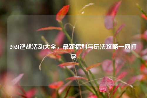 2024逆战活动大全，最新福利与玩法攻略一网打尽
