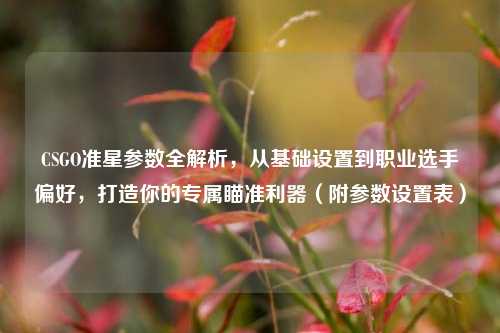 CSGO准星参数全解析，从基础设置到职业选手偏好，打造你的专属瞄准利器（附参数设置表）