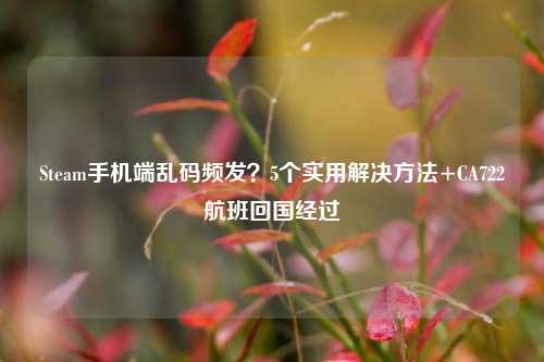 Steam手机端乱码频发？5个实用解决方法+CA722航班回国经过