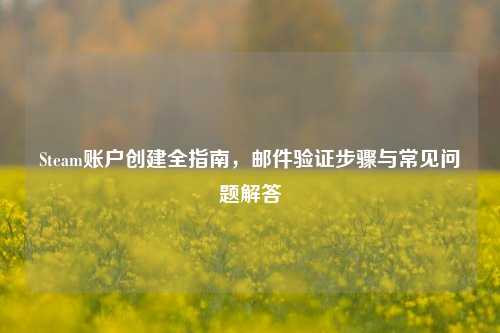 Steam账户创建全指南，邮件验证步骤与常见问题解答