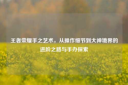 王者荣耀手之艺术，从操作细节到大神境界的进阶之路与手办探索