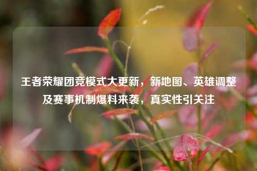 王者荣耀团竞模式大更新，新地图、英雄调整及赛事机制爆料来袭，真实性引关注