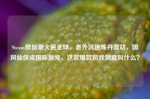Steam修仙潮火遍全球，老外沉迷炼丹渡劫，国风仙侠成国际新宠，这款爆款游戏到底叫什么？