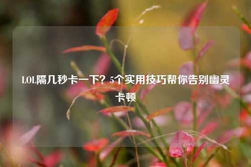 LOL隔几秒卡一下？5个实用技巧帮你告别幽灵卡顿