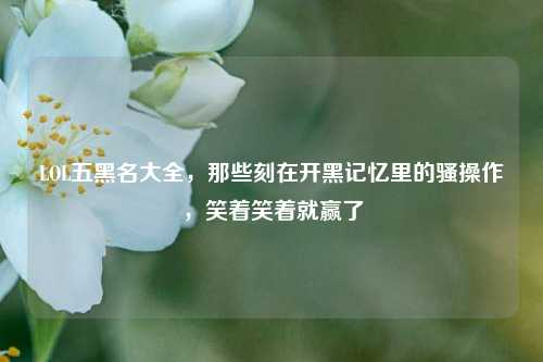 LOL五黑名大全，那些刻在开黑记忆里的骚操作，笑着笑着就赢了