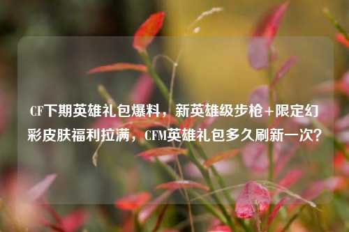 CF下期英雄礼包爆料，新英雄级步枪+限定幻彩皮肤福利拉满，CFM英雄礼包多久刷新一次？