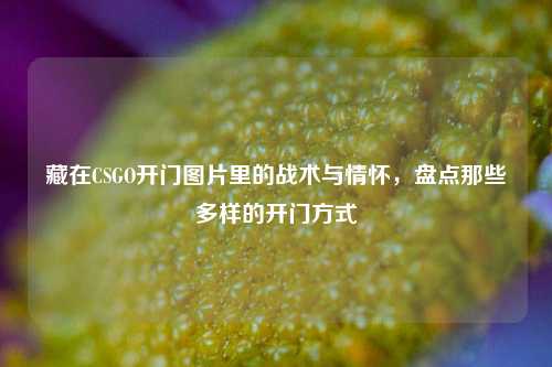藏在CSGO开门图片里的战术与情怀，盘点那些多样的开门方式