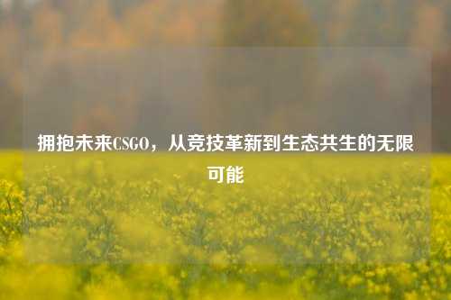 拥抱未来CSGO，从竞技革新到生态共生的无限可能