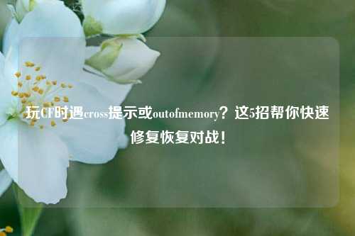玩CF时遇cross提示或outofmemory？这5招帮你快速修复恢复对战！