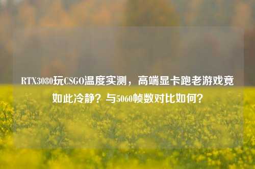 RTX3080玩CSGO温度实测，高端显卡跑老游戏竟如此冷静？与5060帧数对比如何？