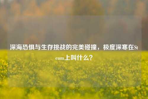 深海恐惧与生存挑战的完美碰撞，极度深寒在Steam上叫什么？