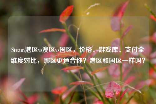 Steam港区vs澳区vs国区，价格、游戏库、支付全维度对比，哪区更适合你？港区和国区一样吗？