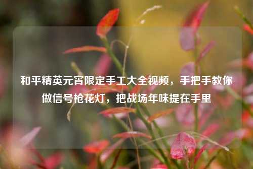和平精英元宵限定手工大全视频，手把手教你做信号枪花灯，把战场年味提在手里