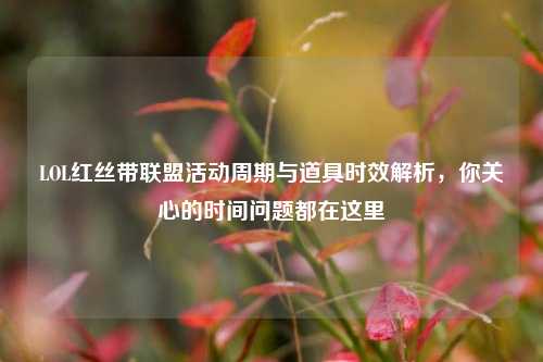 LOL红丝带联盟活动周期与道具时效解析，你关心的时间问题都在这里