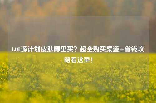 LOL源计划皮肤哪里买？超全购买渠道+省钱攻略看这里！
