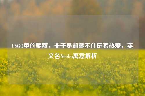 CSGO里的妮蔻，非干员却藏不住玩家热爱，英文名Neeko寓意解析