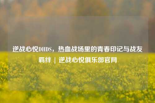 逆战心悦DHDS，热血战场里的青春印记与战友羁绊 | 逆战心悦俱乐部官网