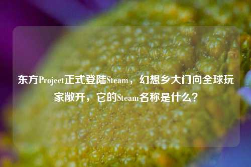 东方Project正式登陆Steam，幻想乡大门向全球玩家敞开，它的Steam名称是什么？