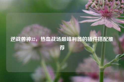 逆战兽神32，热血战场巅峰利器的插件搭配推荐