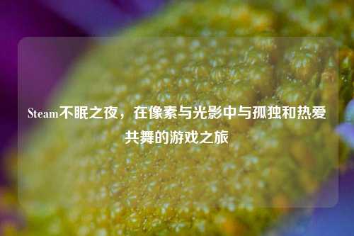 Steam不眠之夜，在像素与光影中与孤独和热爱共舞的游戏之旅