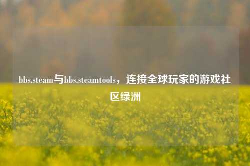 bbs.steam与bbs.steamtools，连接全球玩家的游戏社区绿洲