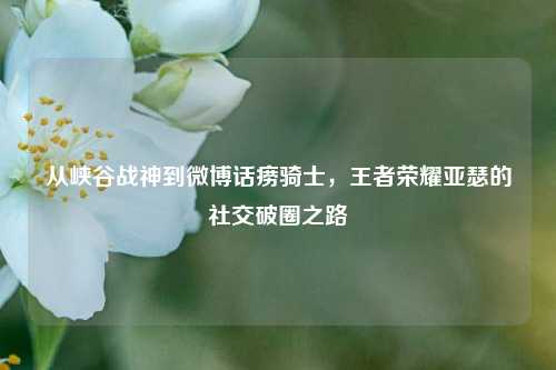 从峡谷战神到微博话痨骑士，王者荣耀亚瑟的社交破圈之路